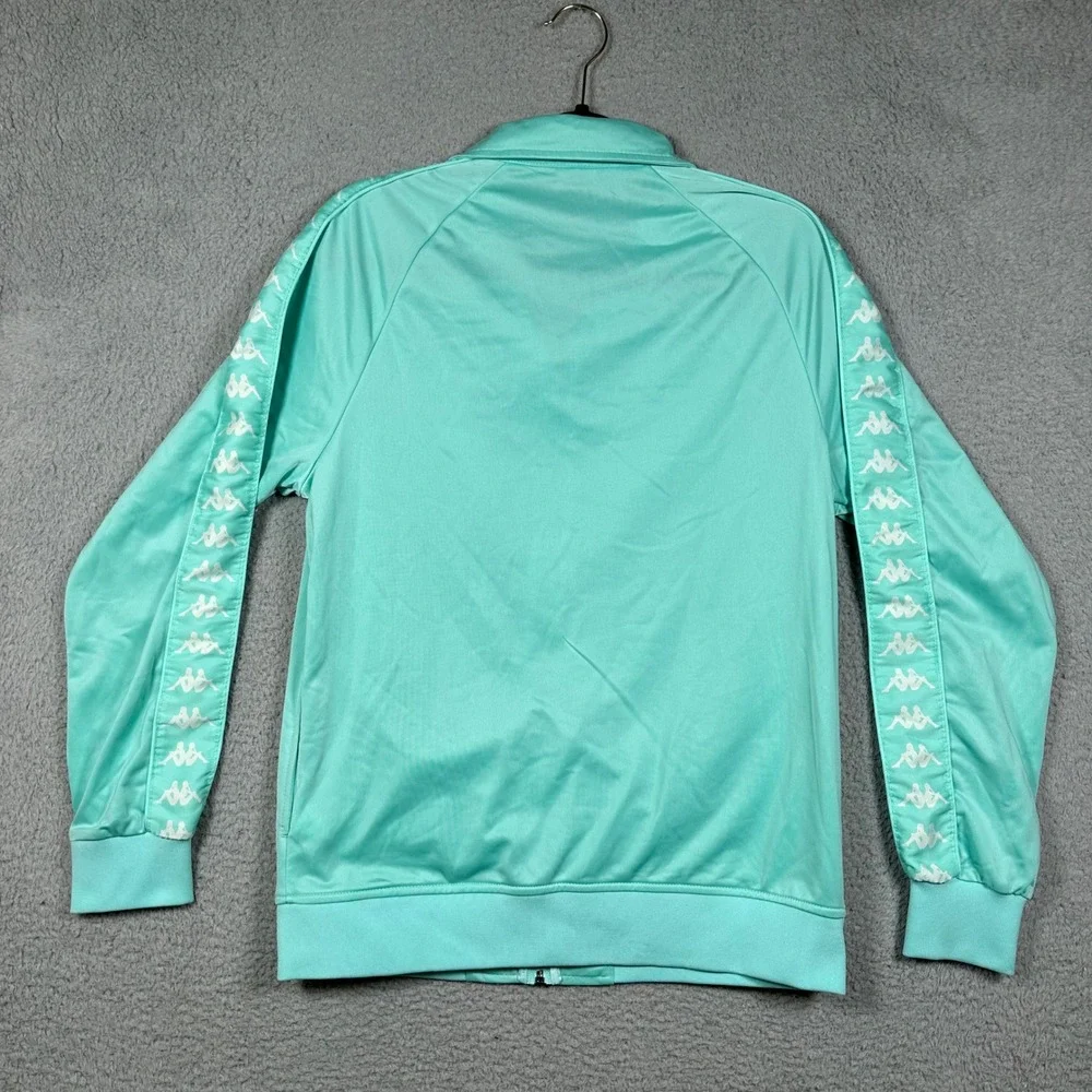 Kappa Banda Anniston Track Jacket Mens's M Mint Green Aqua Full Zip Omini Logo - Picture 6 of 7